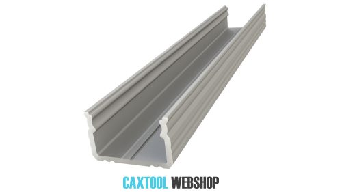 GLALU profil LED din aluminiu anodizat pentru montare la suprafață 9x16mm 2020mm argint