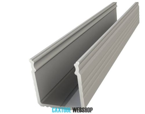 GLALU profil LED din aluminiu anodizat pentru montare la suprafață 16x16mm 4150mm argint