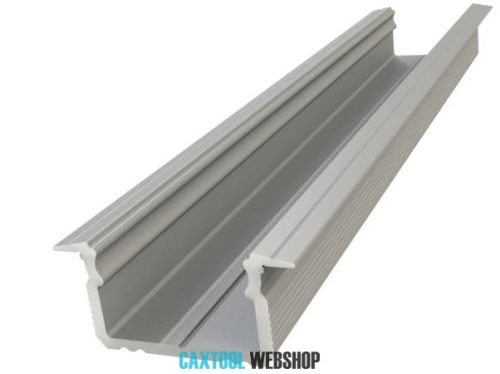 GLALU profil LED încastrat din aluminiu anodizat 9x16mm 3000mm argint