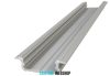 GLALU profil LED încastrat din aluminiu anodizat 5x16mm 1000mm argint