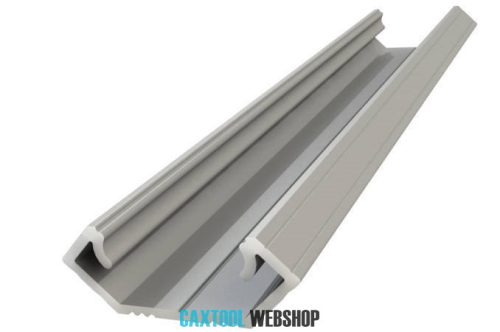 GLALU profil de colț LED din aluminiu anodizat 8,5x12mm 4150mm argint