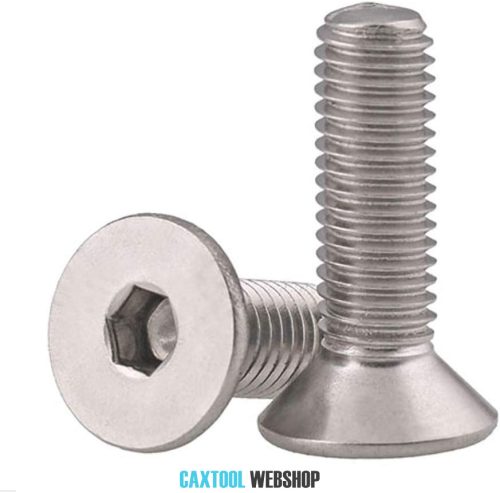 Surub metric cap inecat DIN 7991~ 10.9 otel zincat M3x10